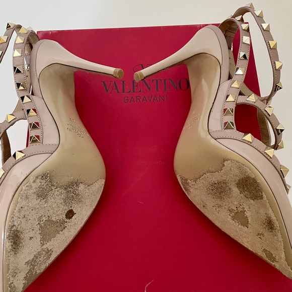 Valentino Rockstud Pump in patent poudre - Picture 8 of 12